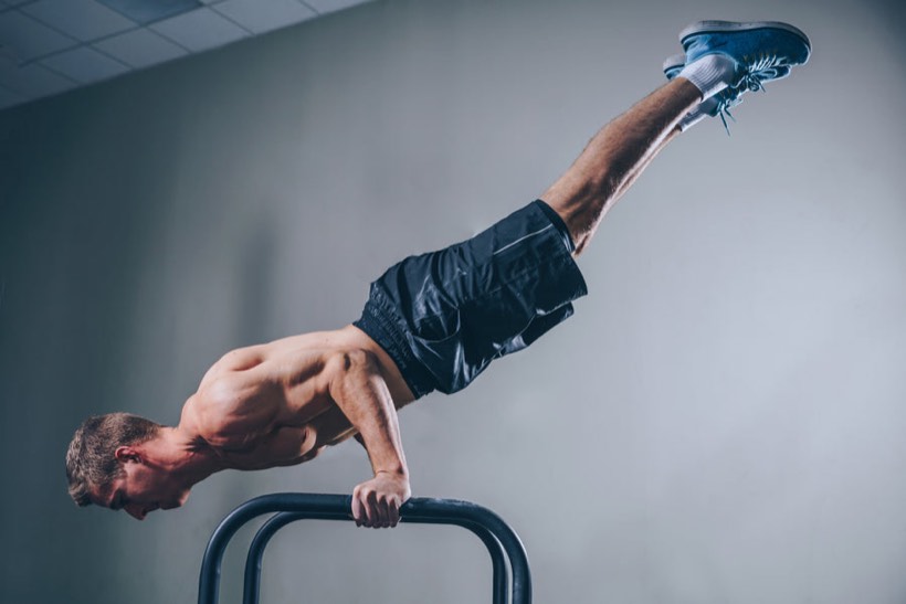 A person staying active and balanced